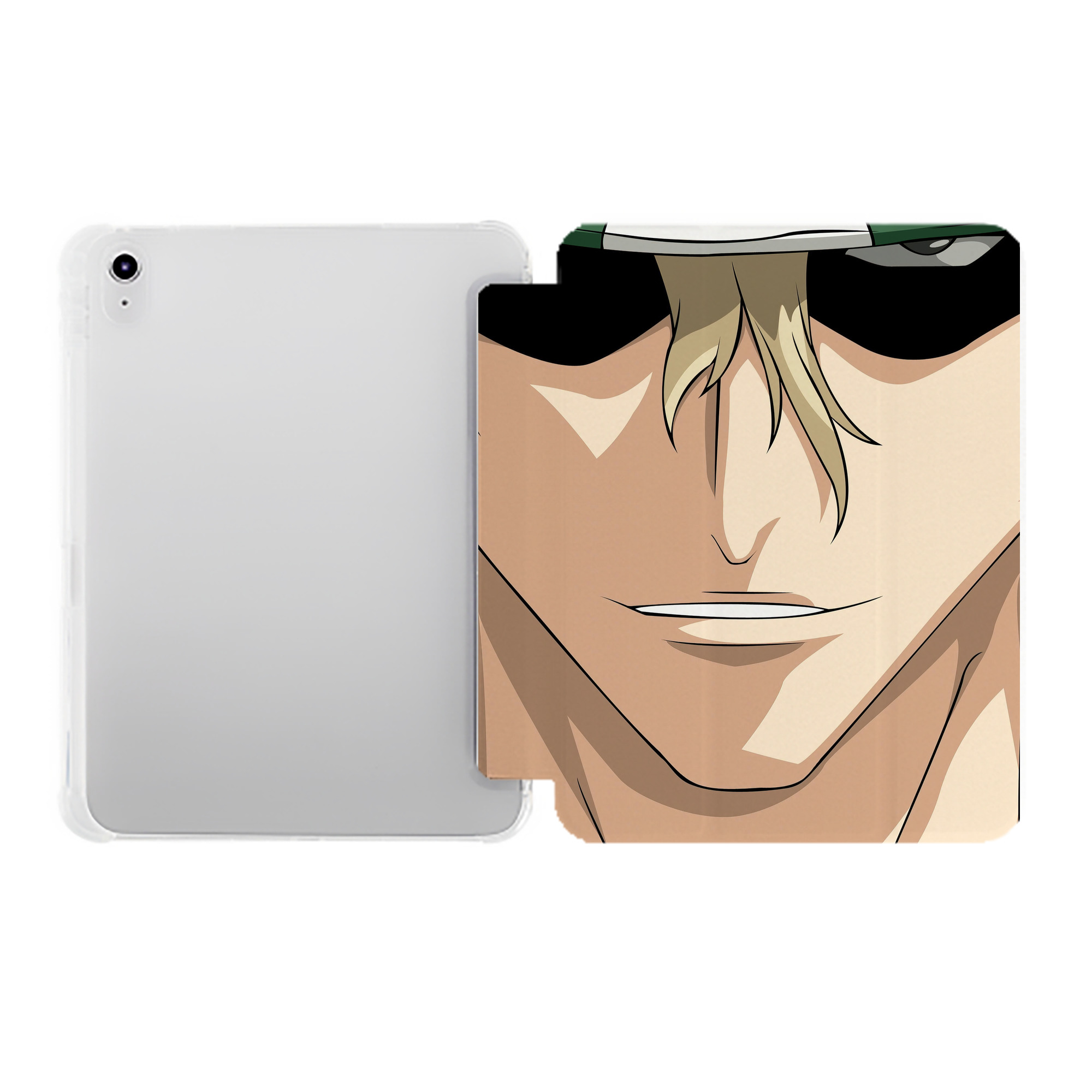 （画像用） ブリーチ BLEACH IPad ケース ペン収納付き 三つ折りスタンド PUレザー×シリコン 対応機種9.5/10.5/10.9インチ